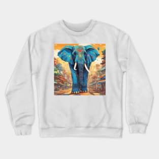 Blue Elephant Crewneck Sweatshirt